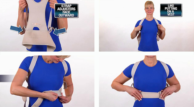 Đai định hình chống gù lưng cong vẹo cột sống Royal Posture Back Pain Magnetic Belt